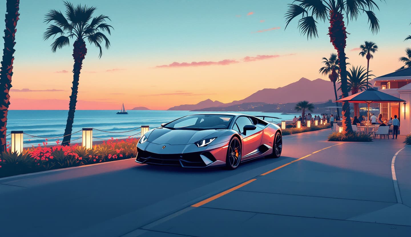 Hire a Lamborghini With a Driver in Orange County (Owner-Driven)