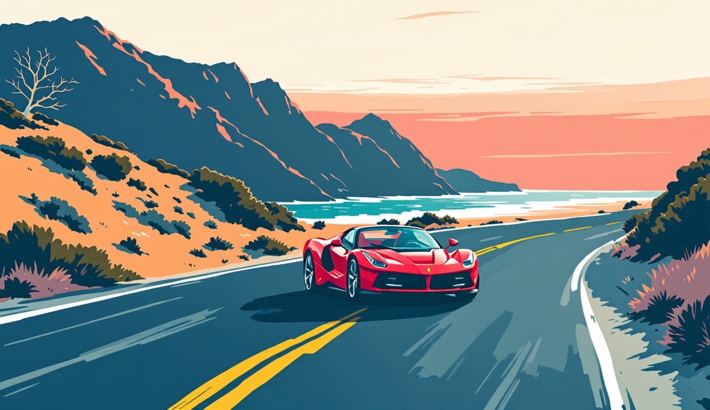 Ride in a Ferrari in Orange County (As a Passenger, Beside the Owner)